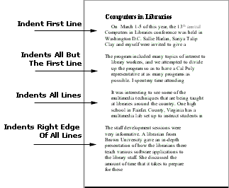 indenting paragraphs