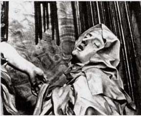 Gianlorenzo Bernini: Die heilige Therese von Avila in Extase, Detail