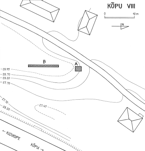 The plan of the Kpu VIII site