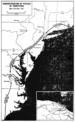 Map 12: Concentration of Forces at Yorktown