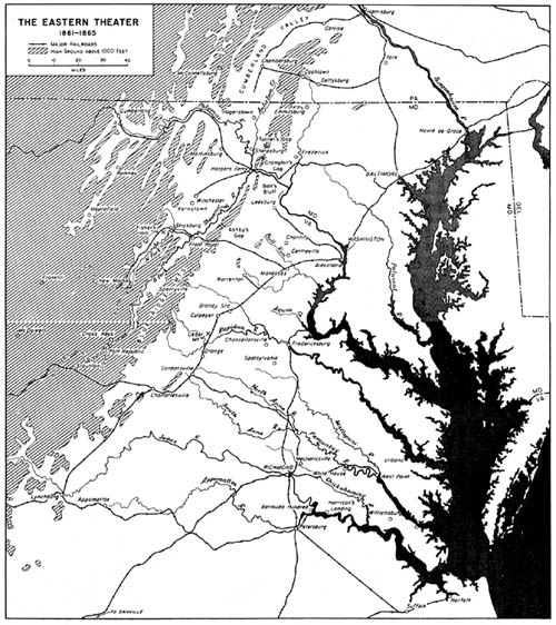 Map 22: The Eastern Theater 1861-1865