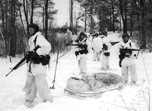 Picture - Winter training, 205th Infantry Brigade, 1986. 