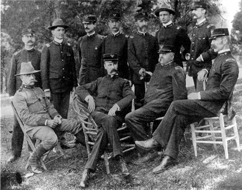 Picture - Staff of the  2d Division, I Army Corps, 1898