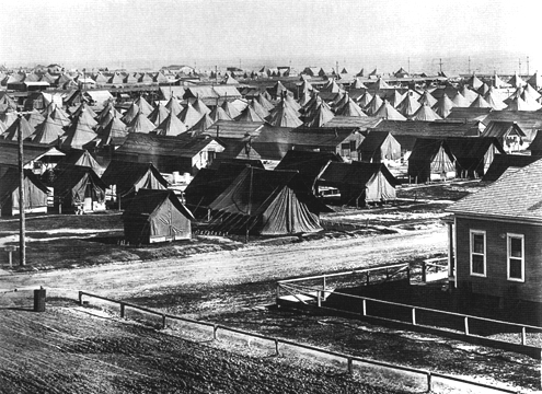 Picture - 27th Infantry, 2d Division, encampment, Texas City, Texas