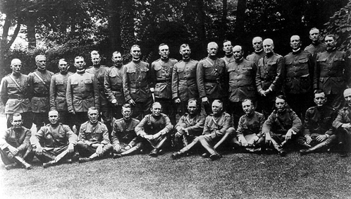 Picture - Officers of the American Expeditionary Forces and the Baker mission