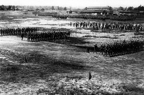 Picture - 26th Division parade, Fort Devens, Massachusetts, 1925
