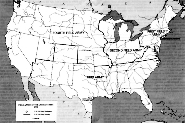 Map 2 - Field Armies in the United States 1932