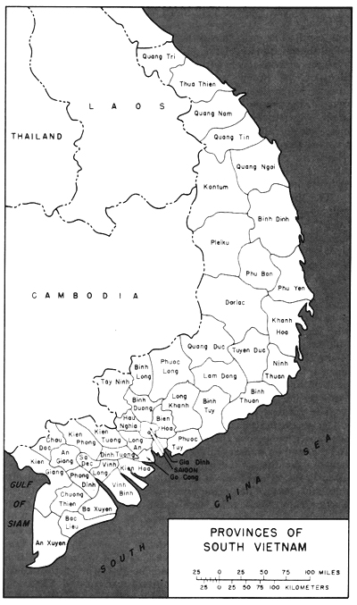 MAP 3 - PROVINCES OF SOUTH VIETNAM