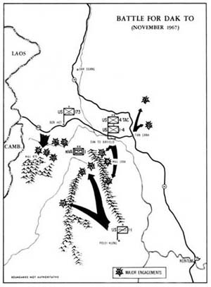 Map 4: Battle for Dak To, November 1967