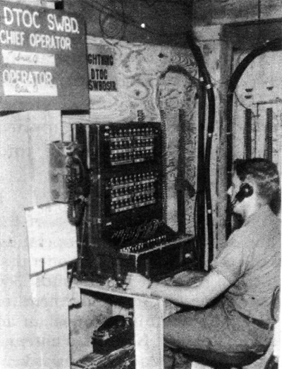 DIVISION TACTICAL OPERATIONS CENTER SWITCHBOARD. 125th Signal Battalion, 25th Infantry Division.