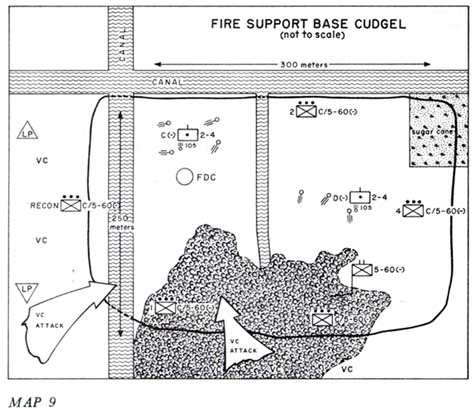 Map 9: Fire Support Base CUDGEL