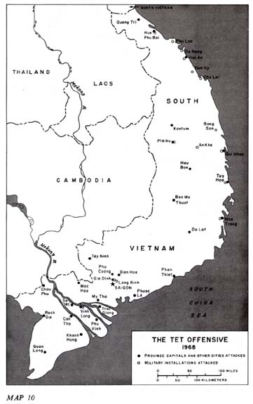 Map 10: The Tet Offensive 1968