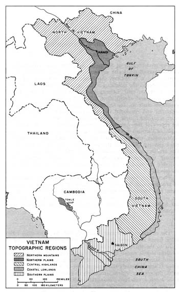 Map 2: Vietnam Topographic Regions
