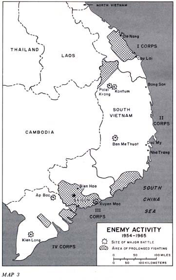 Map 3: Enemy Activity 1954-1965