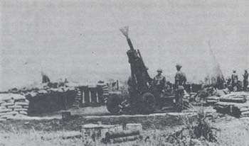 Photograph: M102 Firing High Angle