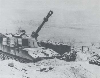 Photograph: Battery C, 2d Battalion,138th Field Artillery, on Hill 88, March 1969