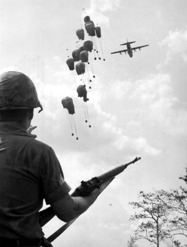 Picture - Air Drop Of Supplies In Operation Junction City