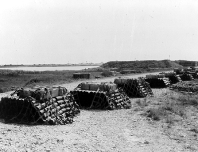 Picture - Artillery Anmmunition Prepared For Sling Loading By Helicopter, Bien Thu, Vietnam