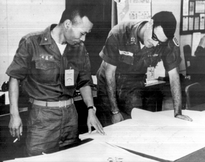 Photo: TACTICAL SCALE STUDIES PRODUCED BY THE AREA ANALYSIS BRANCH OF CICV were used by all Free World forces in planning operations.