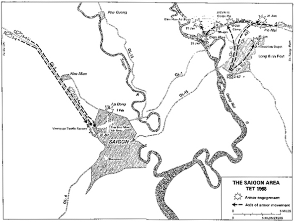 MAP 12 - THE SAIGON AREA TET 1968