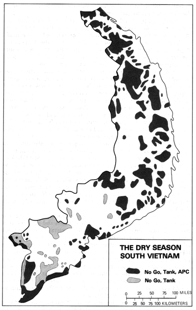 MAP 2 - THE DRY SEASON SOUTH VIETNAM