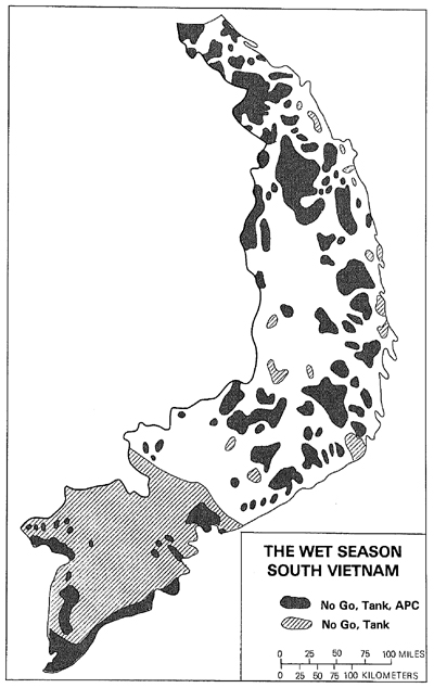 MAP 3 - THE WET SEASON SOUTH VIETNAM