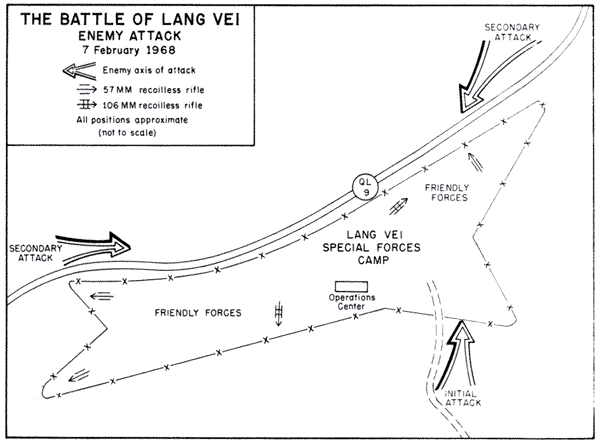 Map 10: The Battle of Lang Vei Enemy Attack