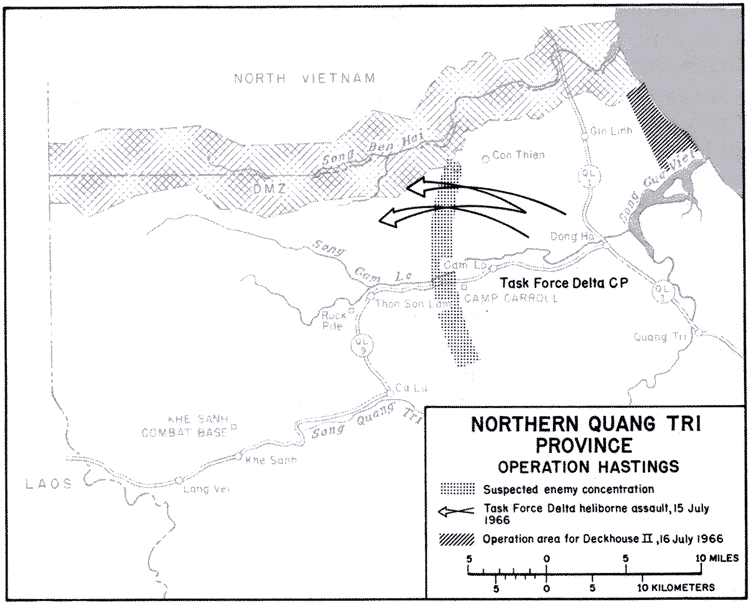 Map 2: Northern Quang Tri Province, Operation HASTINGS