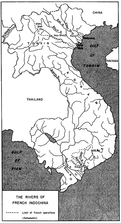 MAP 1 - THE RIVERS OF FRENCH INDOCHINA