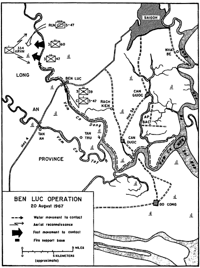 MAP 10 - BEN LUC OPERATION