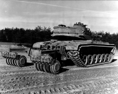 PICTURE: ENSURE 202  Roller on M48 Tank