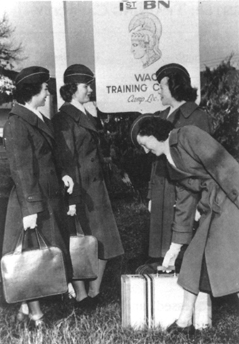WACS DEPART CAMP LEE after Completing basic and advanced training, December 1948.