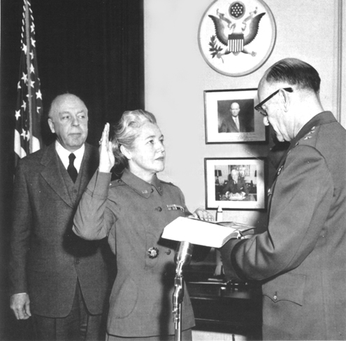 COL. MARY LOUISE MILLIGAN SWORN IN AS DIRECTOR