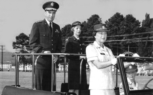 AT HER RETIREMENT REVIEW, COLONEL GORMAN