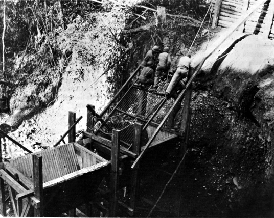 Photo: ENGINEER TROOPS ON THE LEDO ROAD