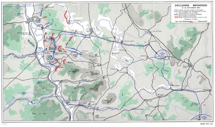 Map IX: Dieulouard Bridgehead, 12-16 September 1944.