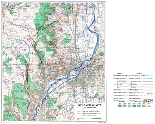 Map XIV: Battle West of Metz, 8-13 September 1944.