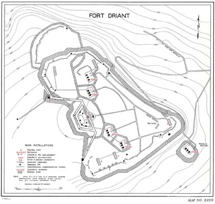 Map XXIII: Fort Driant.