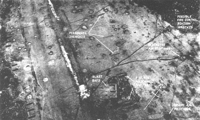 Photo: The Old Strip, Buna, Showing Japanese Fortifications