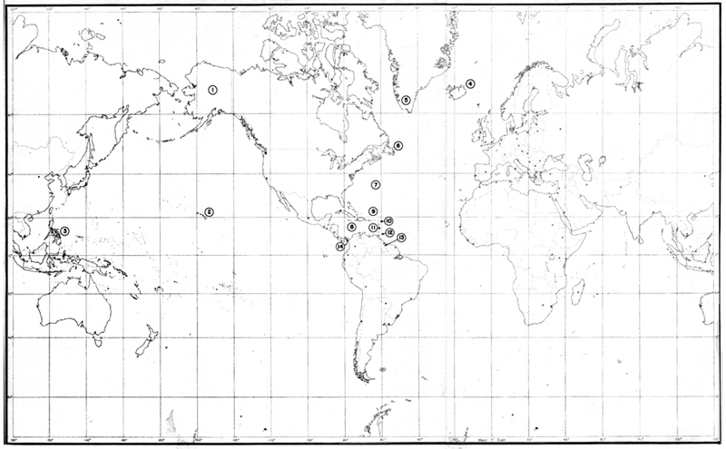 MAP 1 - U.S. ARMY OVERSEAS DEPLOYMENT, 17 OCTOBER 1941