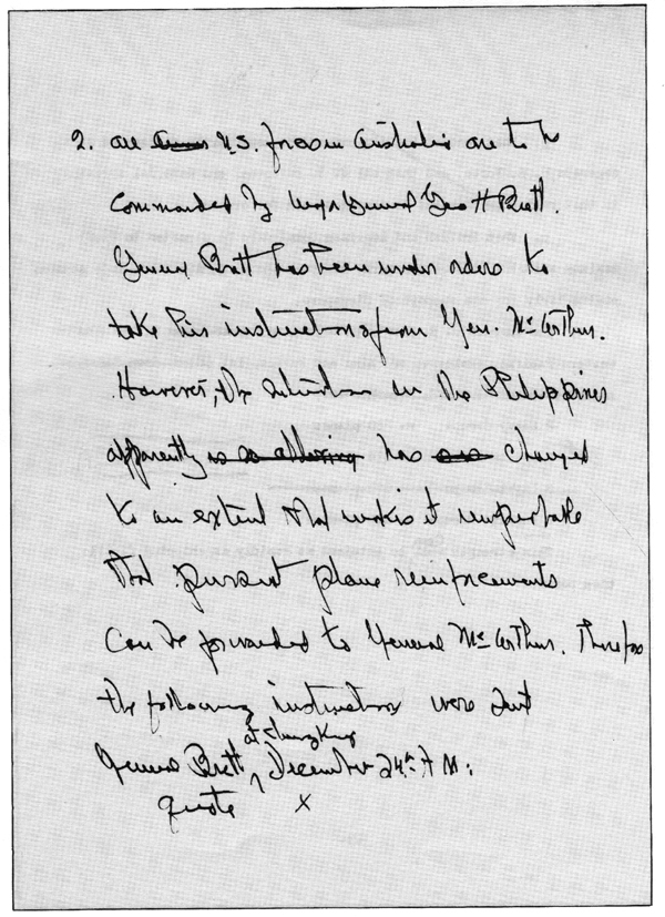 DRAFT MEMORANDUM FOR THE PRESIDENT, click for the text version