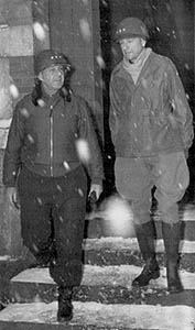 Lt. Gen. Jacob L. Devers, left, and Lt. Gen. Alexander M. Patch.