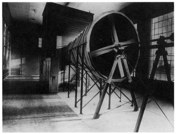photo of early wind tunnel