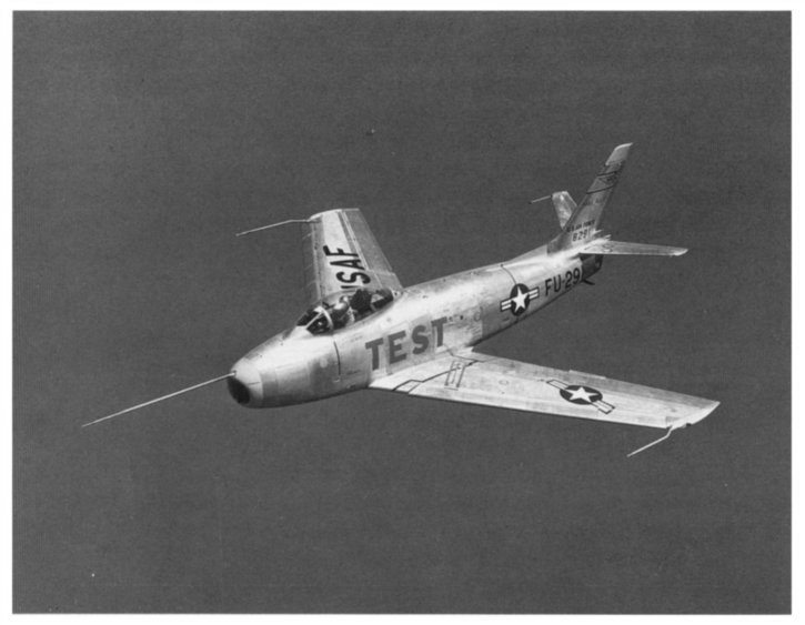 aerial view of a F-86