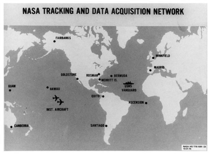 world map indicating tracking station locations