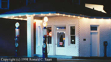 Photograph of a gas station in Ohio.