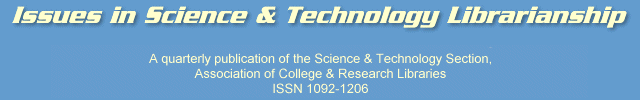 Issues in Science & Technology Librarianship